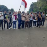 Aliansi masyarakat adat Papua aksi damai, didepan monas monumen nasional , Jakarta