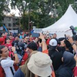 Ketum PSI Giring Ganesha Dan Ribuan Kader PSI Penuhi Alun -Alun Kota Tangerang