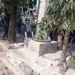 Kog bisa Tower Berdiri Di Atas Trotoar, Perda Dikangkangi Diduga Oknum Warga Membekingi