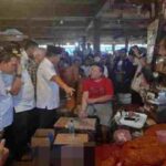 KEDATANGAN MENDAGRI TITO KARNAVIAN MENINJAU LANGSUNG HARGA PANGAN DI PASAR TANAH TINGGI KOTA TANGERANG