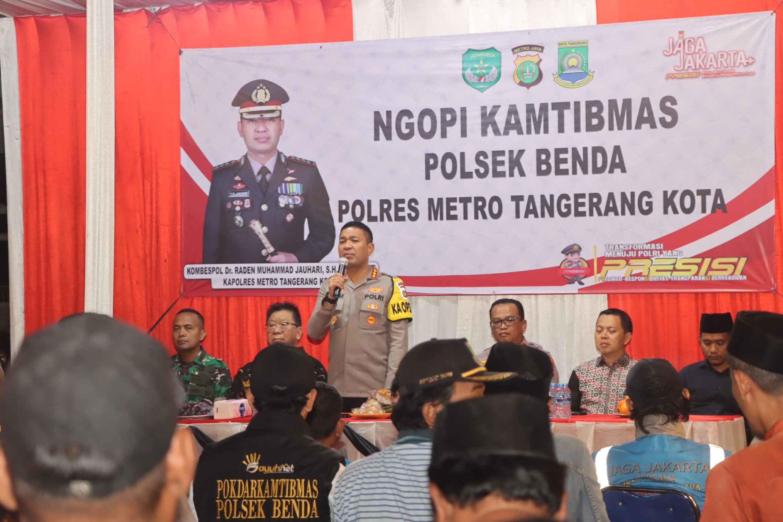 Kapolres Metro Tangerang Kota Gelar Ngopi Kamtibmas Di Benda, Serap Aspirasi Dan Ingatkan Orangtua Awasi Anak