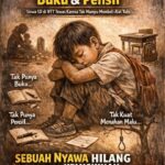 Demi Sebuah Alat Tulis Pensil Seorang Anak Harus Kehilangan Nyawanya