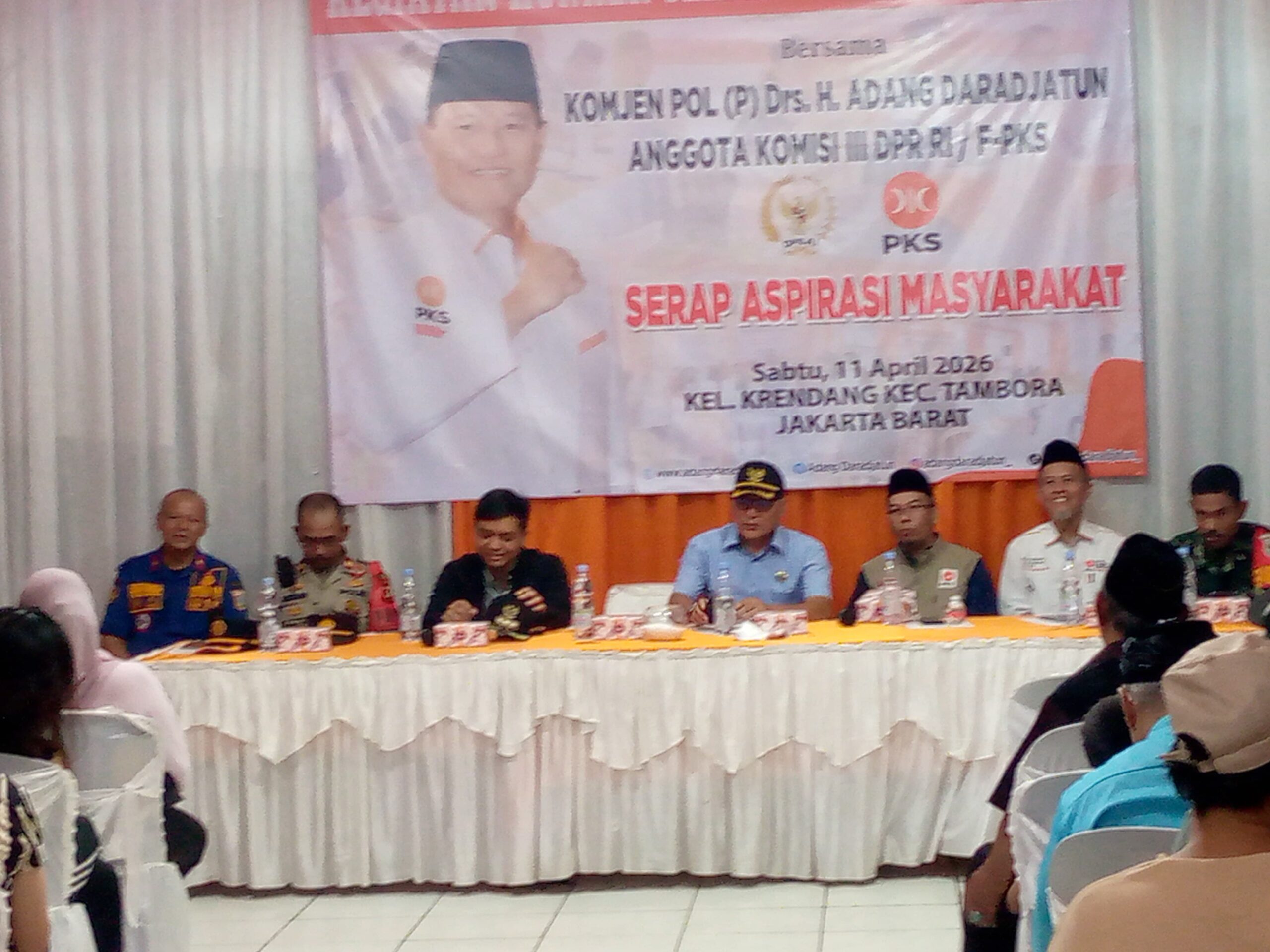 Komjen Pol Drs H Adang Daradjatun Serap Aspirasi Warga Krendang Tambora Jakarta Barat
